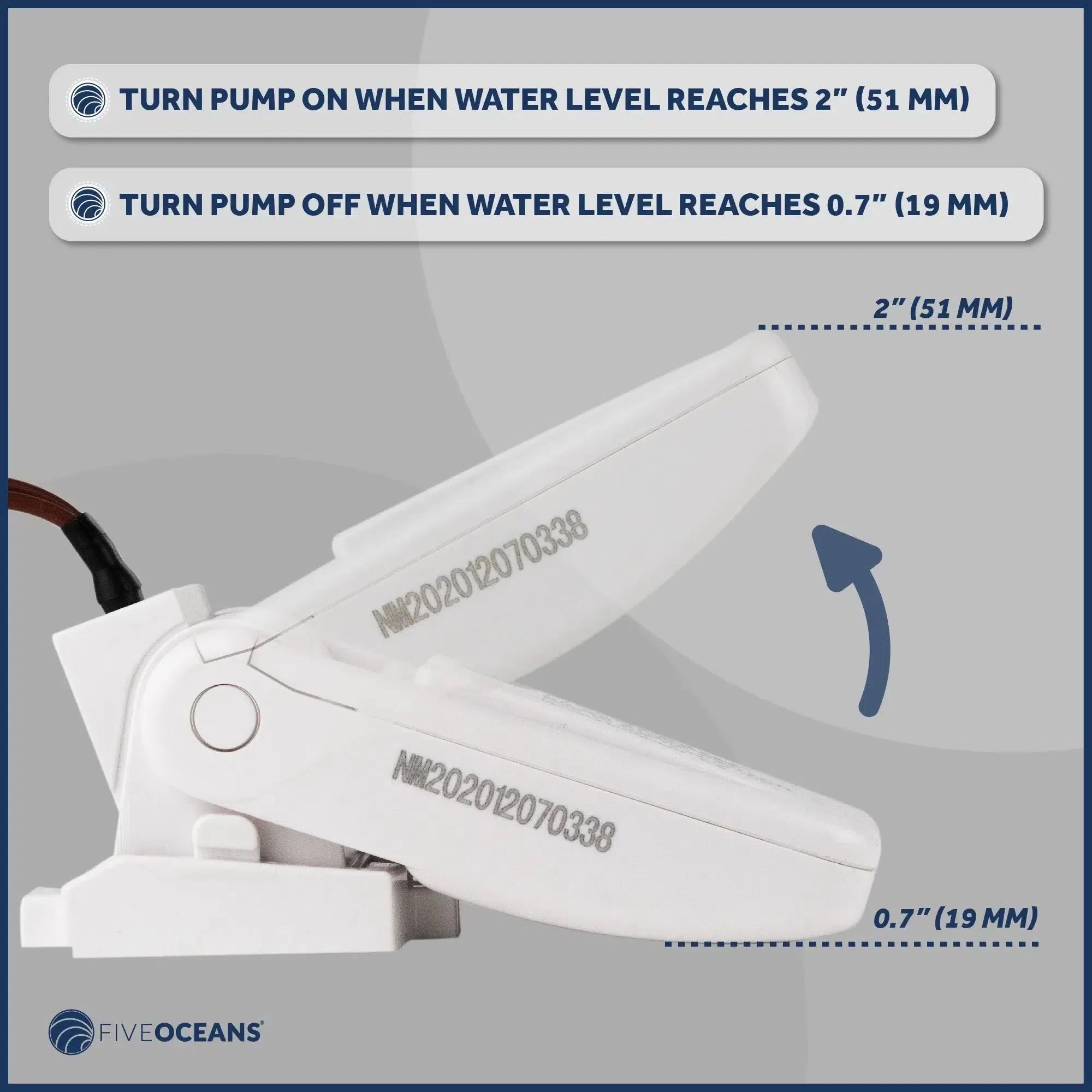 Automatic Boat Bilge Pump Float Switch 20 Amps - Five Oceans-Canadian Marine &amp; Outdoor Equipment
