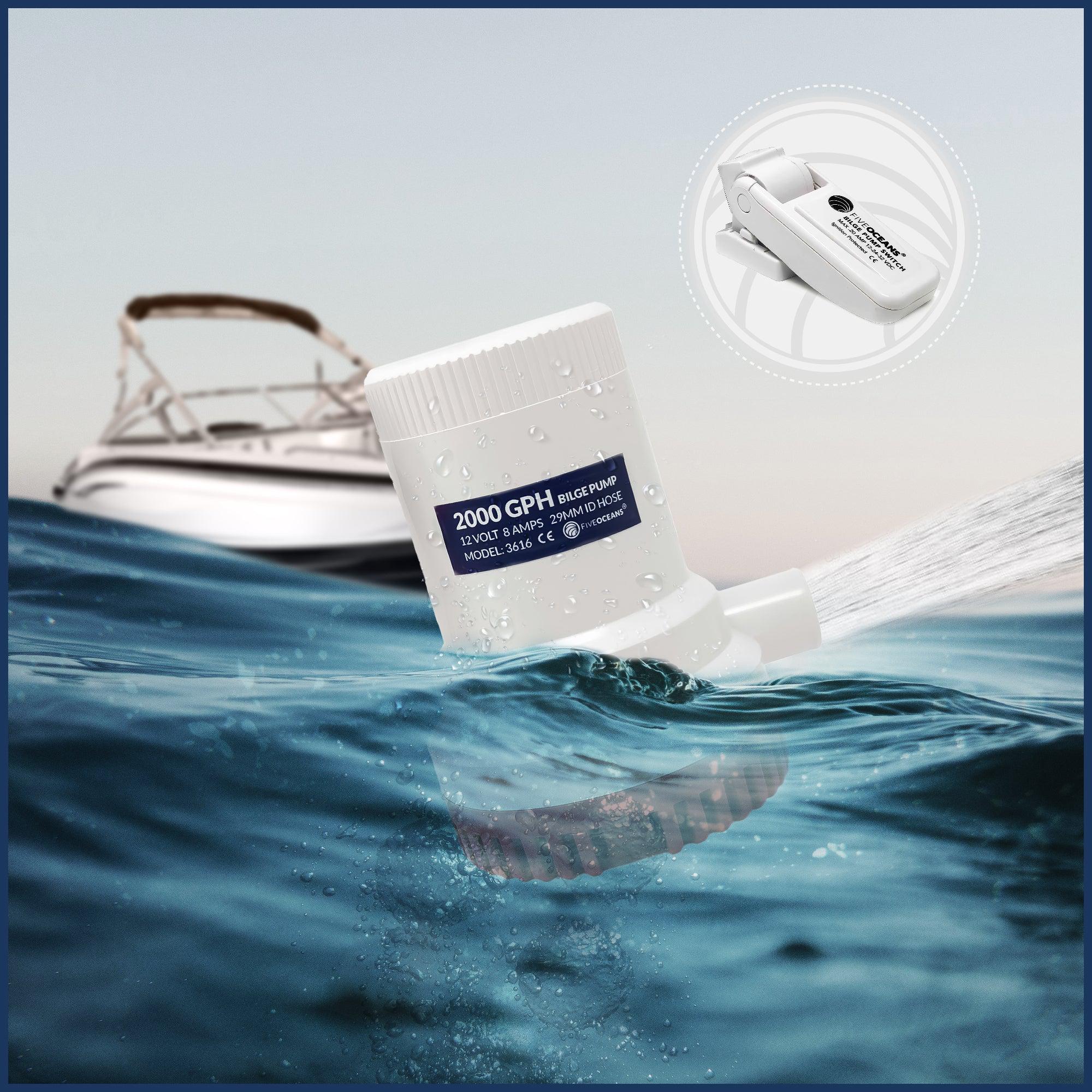 Automatic Boat Bilge Pump Float Switch 20 Amps - Five Oceans-Canadian Marine &amp; Outdoor Equipment