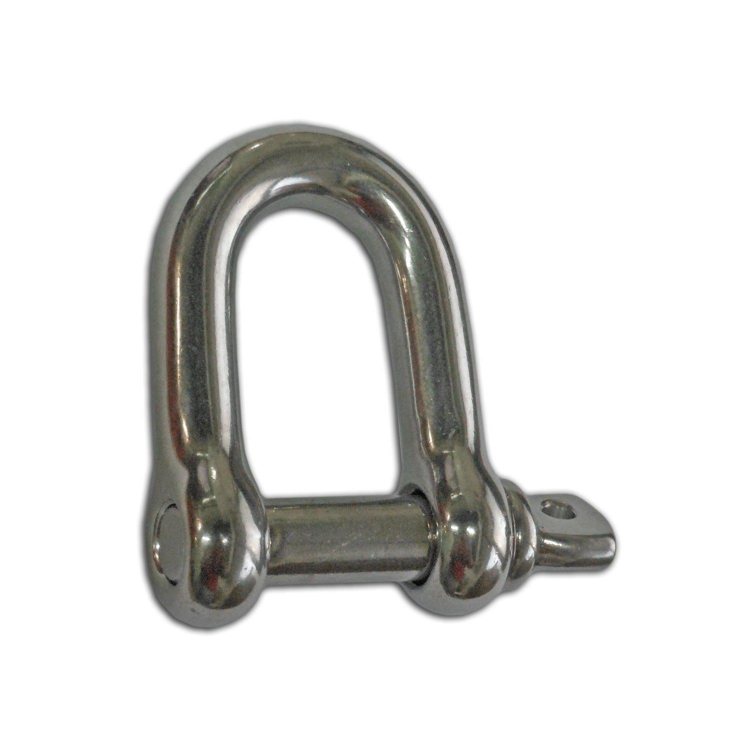 Captive Pin Chain D Rigging Shackle 5/16" -Stainless Steel Dee Type-five Oceans (BC 417)-Canadian Marine &amp; Outdoor Equipment