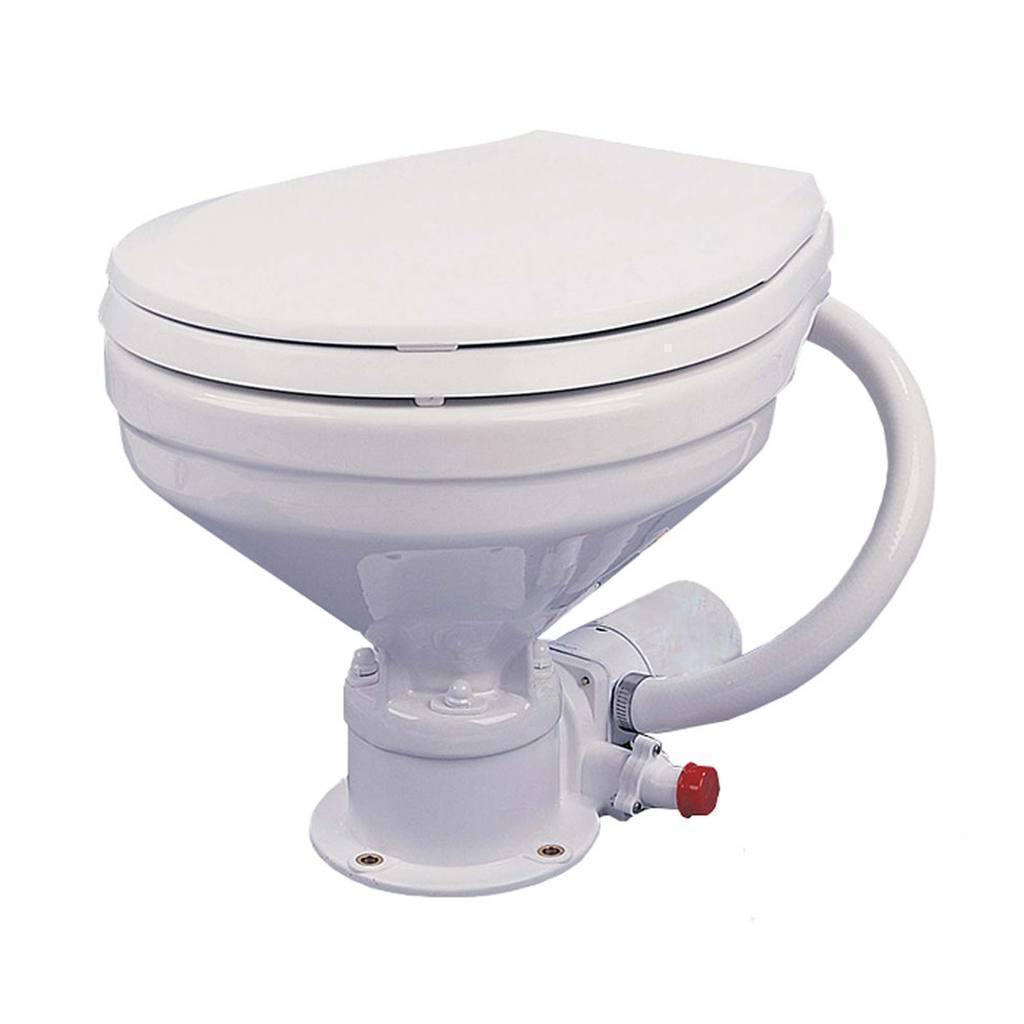 TMC Marine Electric Toilet Large Bowl with Macerator Pump and Flush Control-Canadian Marine &amp; Outdoor Equipment
