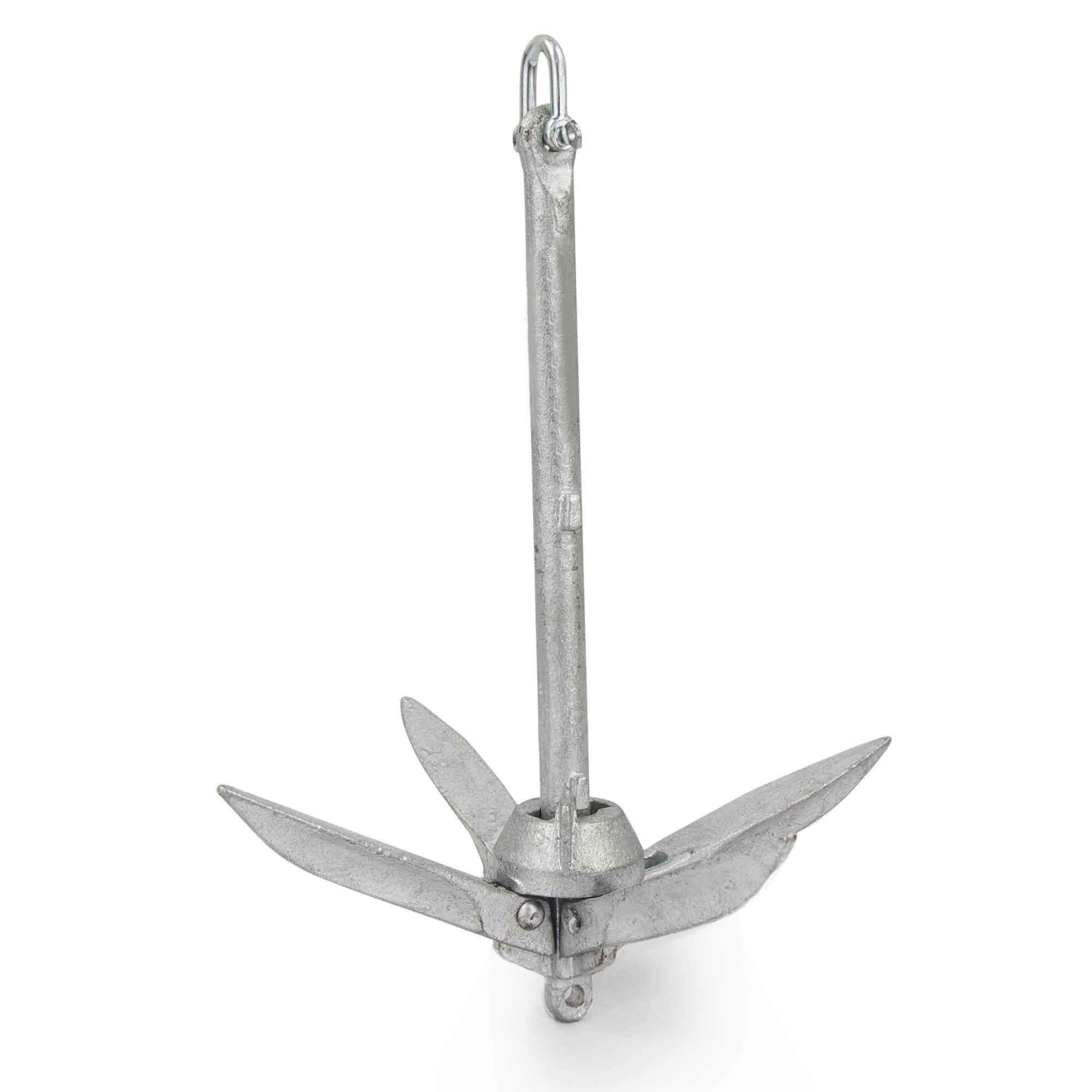 Folding Grapnel Anchors Galvanized Hot-Dipped - 3.1 lbs | 1.4 kg - Five Oceans-Canadian Marine &amp; Outdoor Equipment
