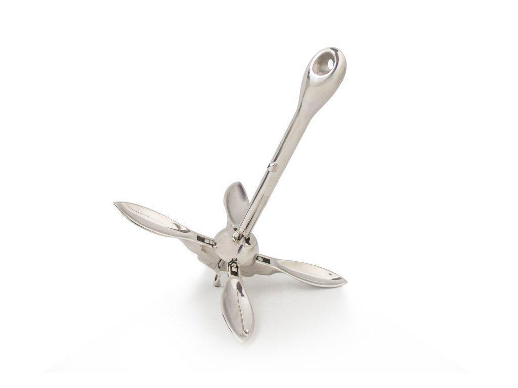 Folding Grapnel Anchors, Stainless Steel 5.5 lbs | 2.5 kg - Five Oceans-Canadian Marine &amp; Outdoor Equipment