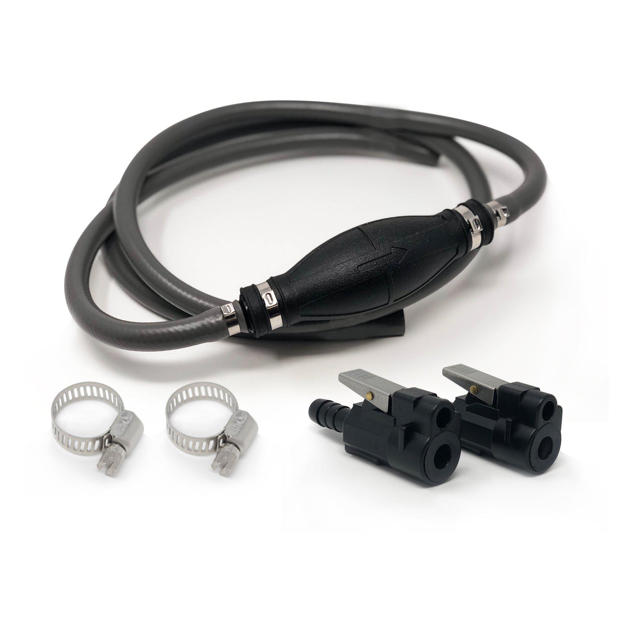 Fuel Line Kit for OMC, Johnson, Evinrude 3/8" Hose- 6FT w/ Primer Bulb | Canadian Marine & Outdoor Equipment