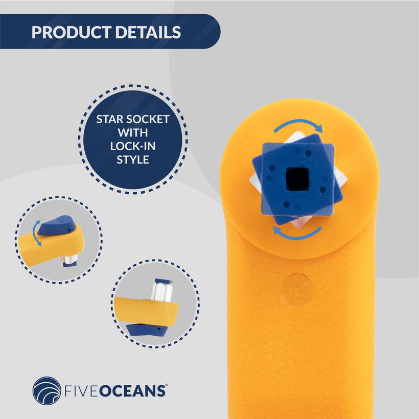 Universal Lock-in Floating Winch Handle, 10" (254mm) Ball Bearing Grip | Canadian Marine & Outdoor Equipment