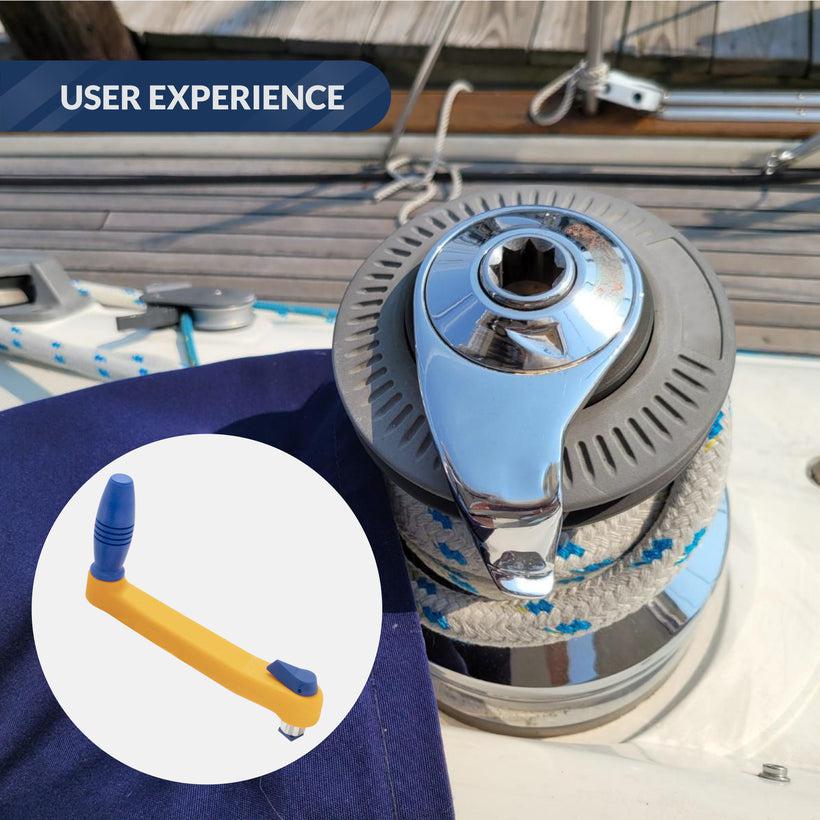 Universal Lock-in Floating Winch Handle, 10" (254mm) Ball Bearing Grip | Canadian Marine & Outdoor Equipment