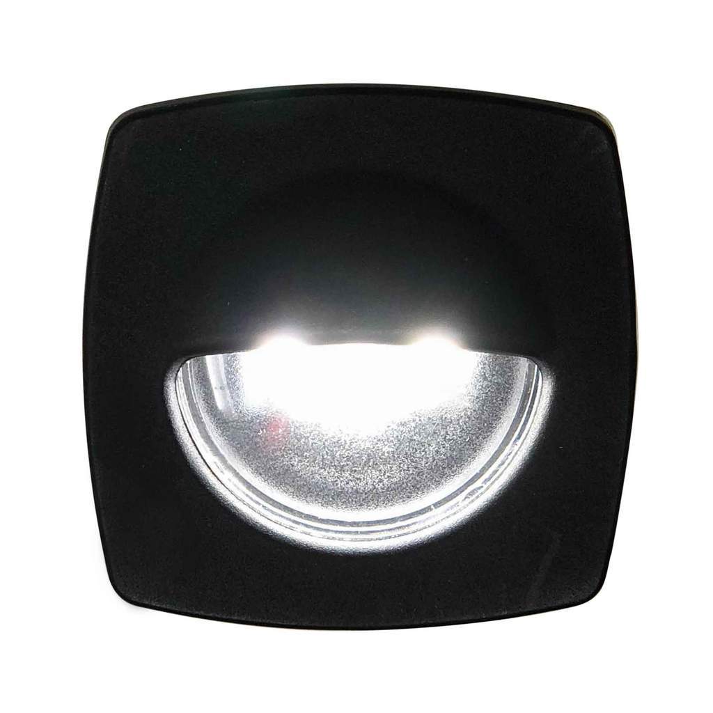 PACK of 4 - Cool White LED Companion Way (Courtesy) Light, Black Bezel, 4-Pack, Boat, RV, Motorhome, Camper, Caravan, Trailer-Canadian Marine &amp; Outdoor Equipment