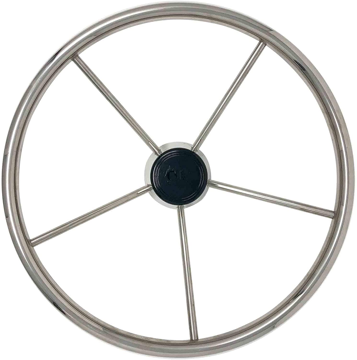 Large Boat Destroyer Steering Wheel, Tapered Shaft - Stainless Steel - Five Oceans-Canadian Marine &amp; Outdoor Equipment