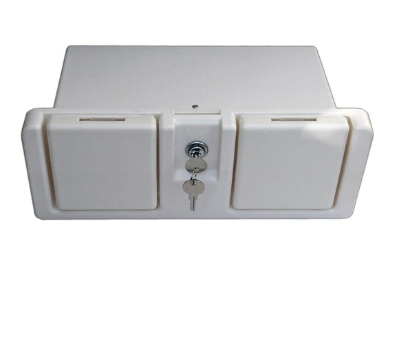 Locking Boat Glove Box with Drink Holder | Five Oceans | Canadian Marine & Outdoor Equipment