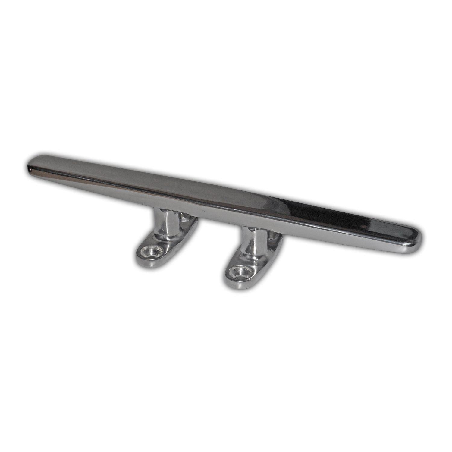 Low Silhouette 8" Open Base Stainless Steel Cleat-Canadian Marine &amp; Outdoor Equipment