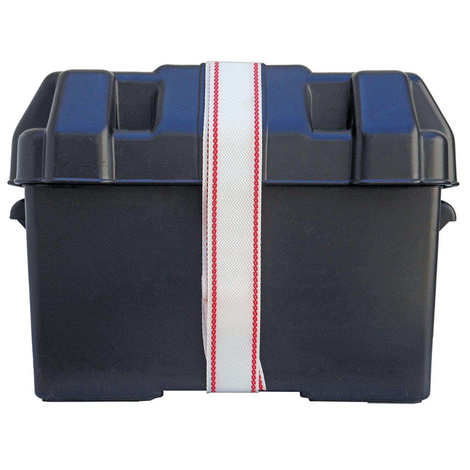 Marine Plastic Battery Box for Boats RVs Campers with Hold Down Strap - 27 Series - Five Oceans-Canadian Marine &amp; Outdoor Equipment