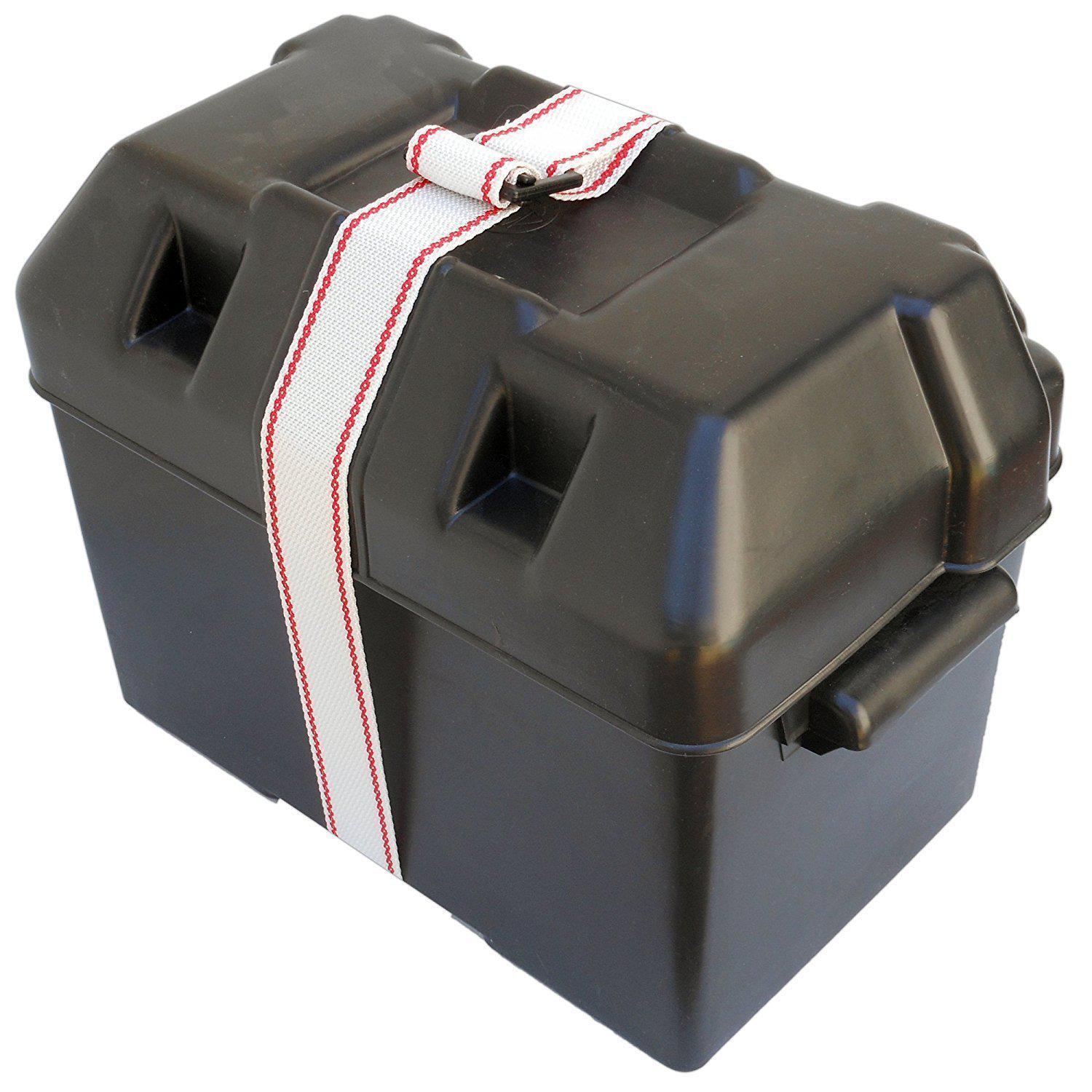 Marine Plastic Battery Box for Boats RVs Campers with Hold Down Strap - 27 Series - Five Oceans-Canadian Marine &amp; Outdoor Equipment