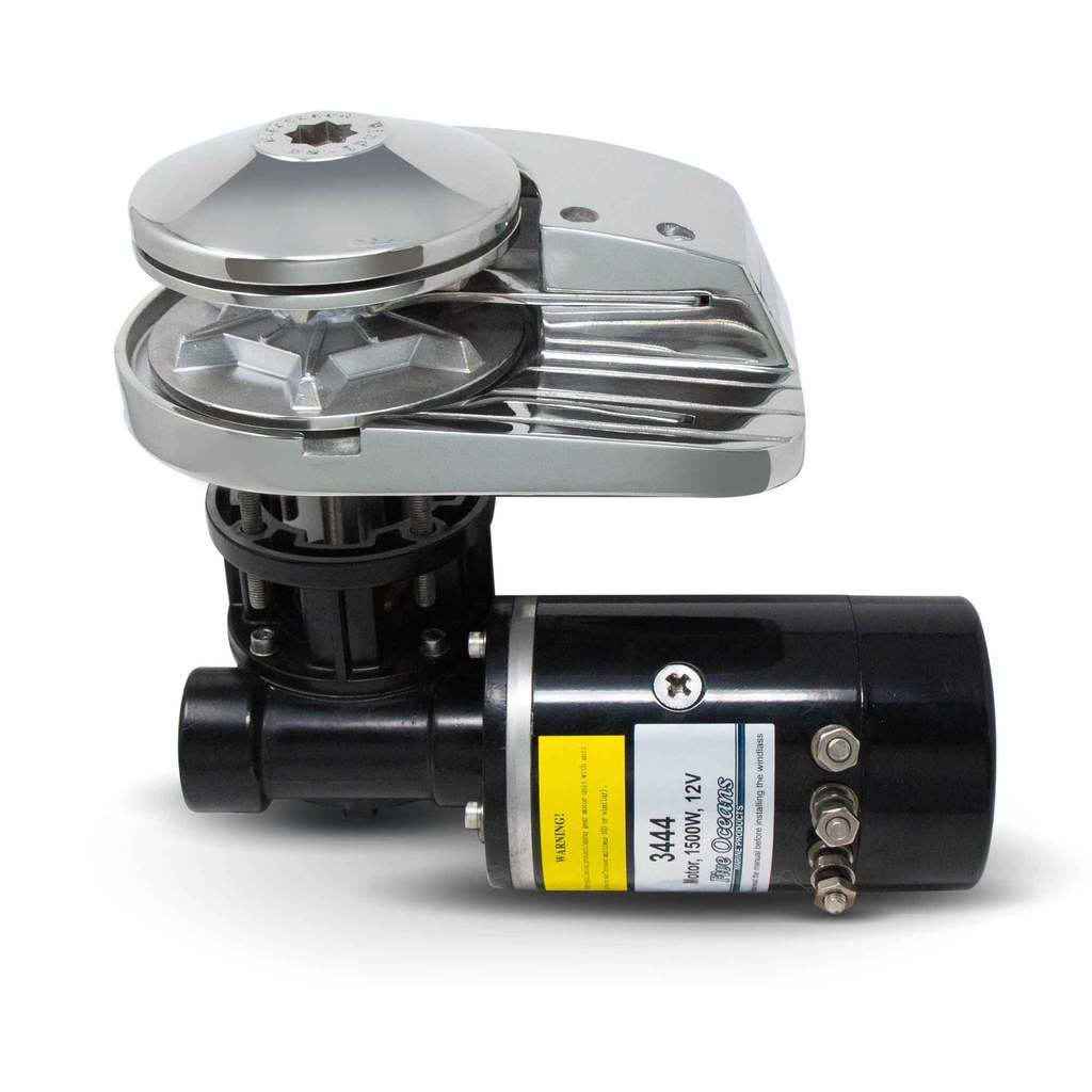 Pacific 1500 Vertical Anchor Windlass 1500W (2640 lbs) - 3/8" HT-G4 Chain - 5/8" Rope - Five Oceans-Canadian Marine &amp; Outdoor Equipment