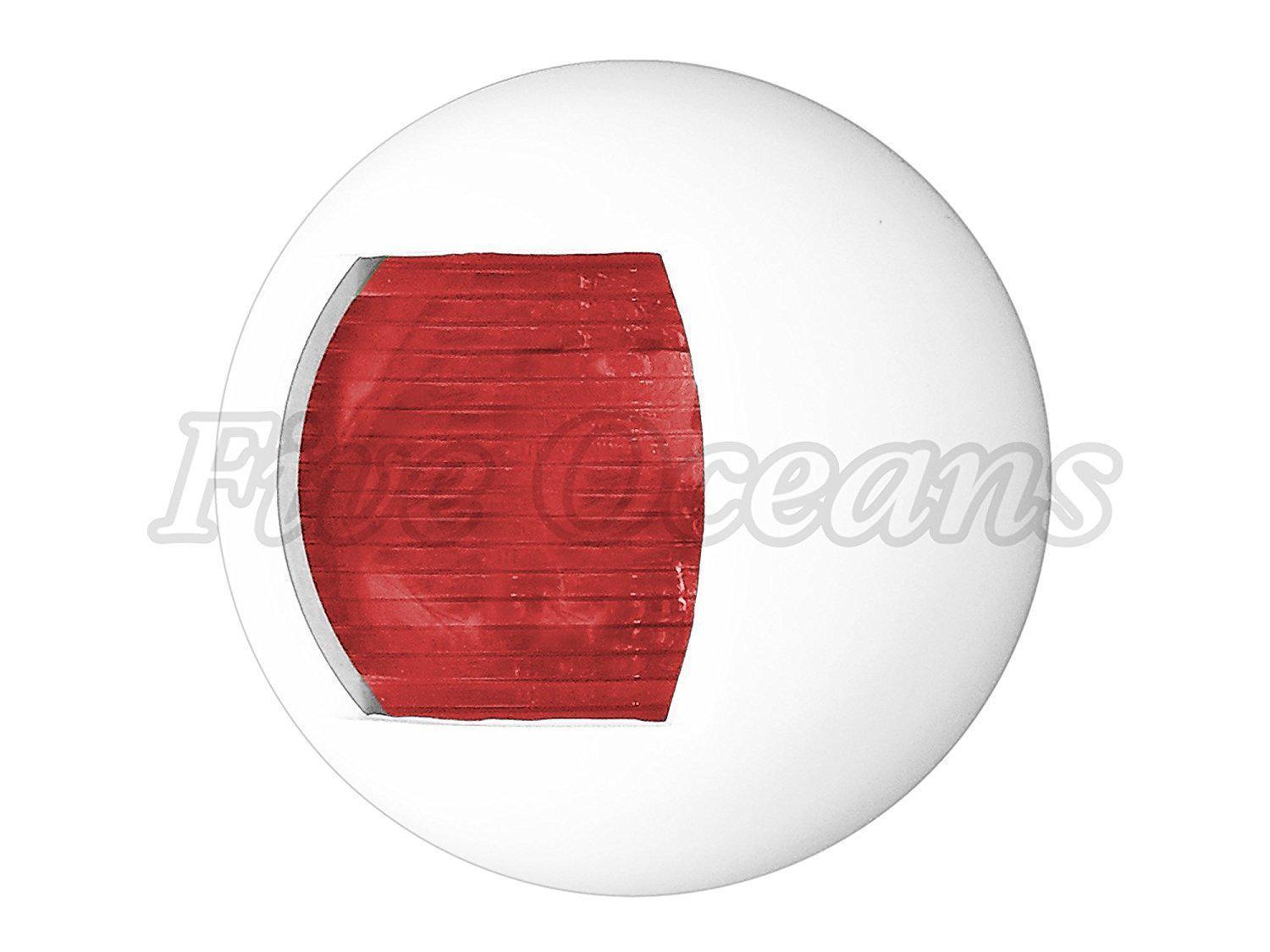 Round 12V LED Red Port Side Navigation Light for Boats- Five Oceans (BC-3700)-Canadian Marine &amp; Outdoor Equipment