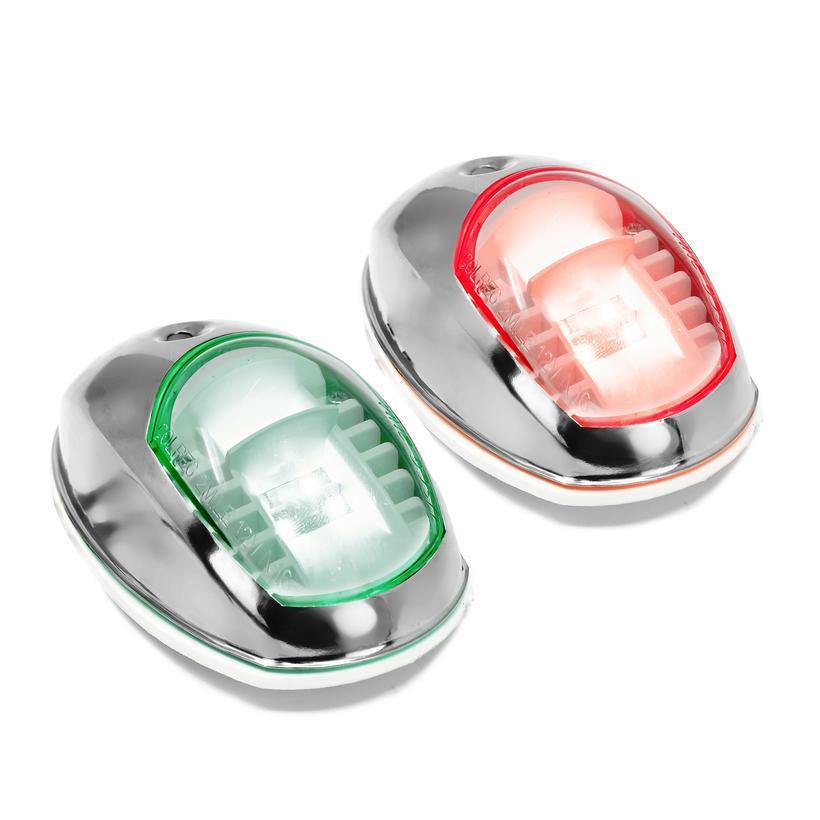 12V LED Stainless Steel Navigation Side Lights (Pair) – Five Oceans | Canadian Marine & Outdoor Equipment
