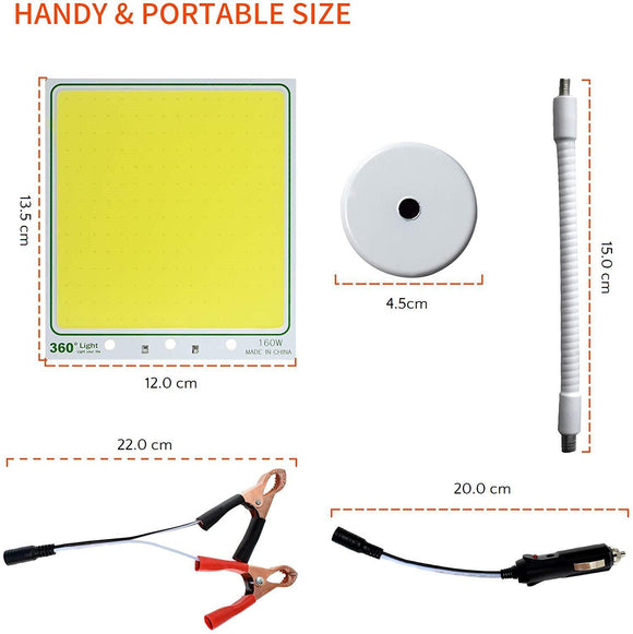 Ultra Bright 12V COB LED Emergency Light Kit – 5000lm, Wireless Remote | Canadian Marine & Outdoor Equipment