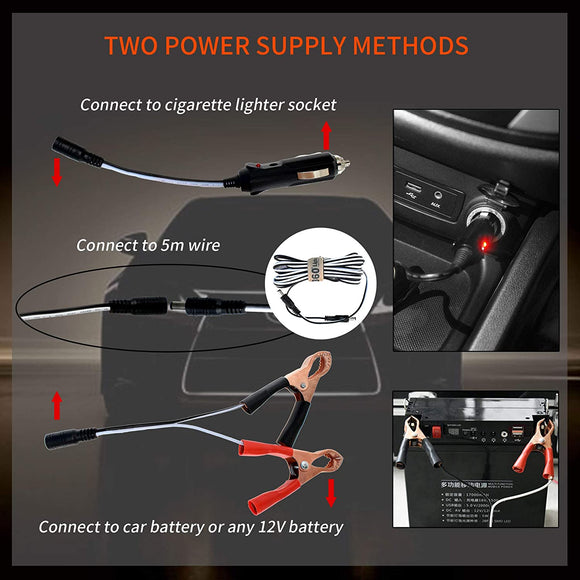 Ultra Bright 12V COB LED Emergency Light Kit – 5000lm, Wireless Remote | Canadian Marine & Outdoor Equipment
