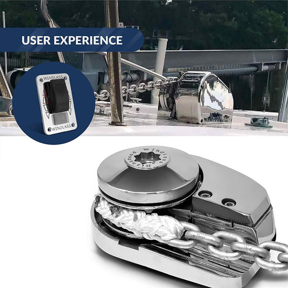 12V Windlass Rocker Switch Panel, SPDT 3-Terminal – Five Oceans | Canadian Marine & Outdoor Equipment