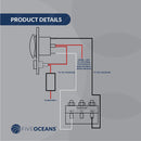 12V Windlass Rocker Switch Panel, SPDT 3-Terminal – Five Oceans | Canadian Marine & Outdoor Equipment